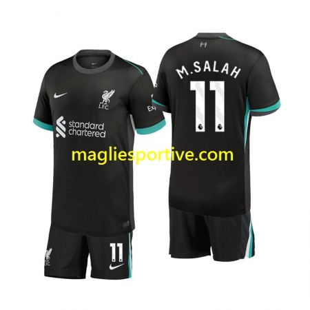 Completo Calcio Liverpool M.Salah 11 Bambino Divisa Trasferta 2024-2025